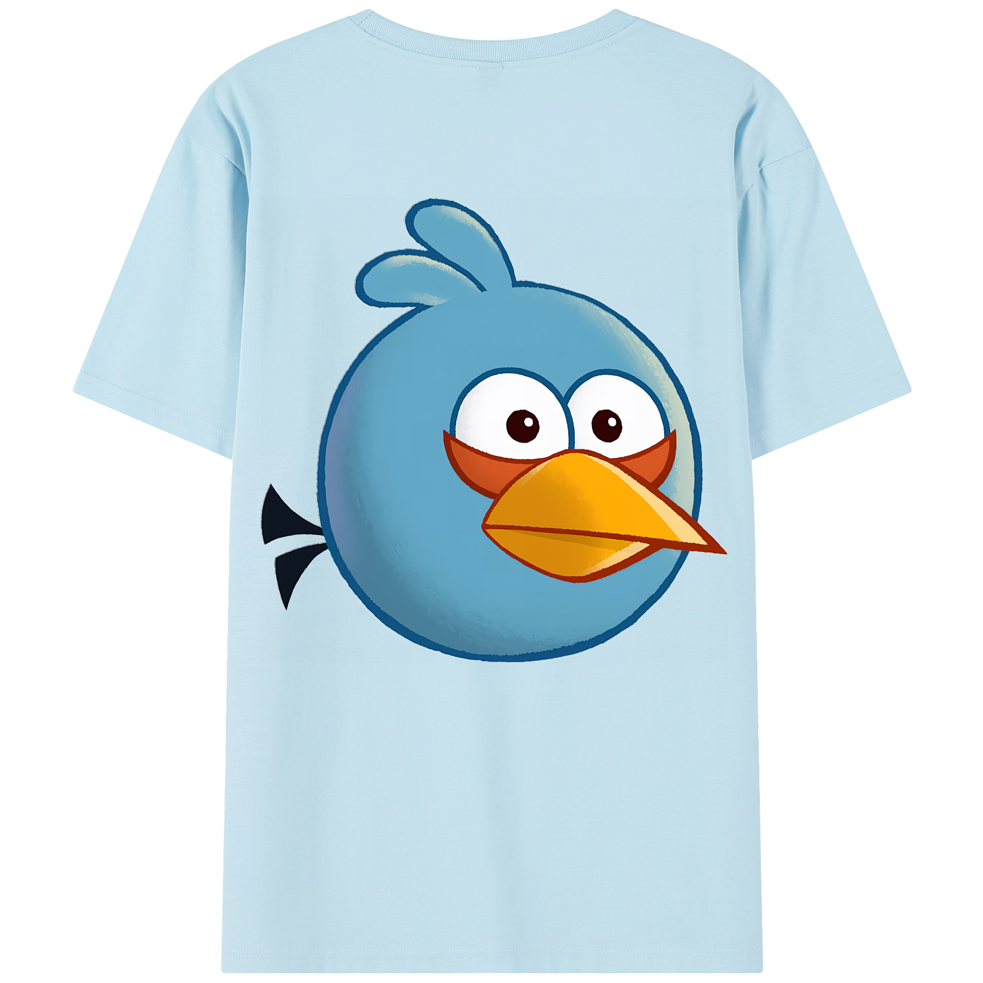 （画像用） Angry Birds アングリーバード 綿100％半袖Tシャツ（背面プリント）